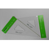 2x Set Geodreiecke Dreiecke mit Tuschkante 30-45-60-90°  NESTLER