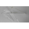 2x Set Geodreiecke Dreiecke mit Tuschkante 30-45-60-90°  NESTLER