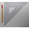 LINEX TZ-Geometrie-Dreieck groß mit Tuschkante und cm -Teilung D 4532 TFM 45°