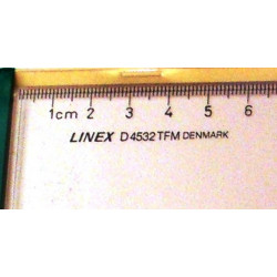 LINEX TZ-Geometrie-Dreieck groß mit Tuschkante und cm -Teilung D 4532 TFM 45°