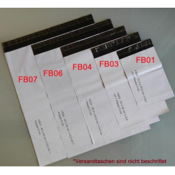 FB01 COEX selbstklebende Folienversandtaschen Kurierumschlag Mailer 17,5x25,5 cm
